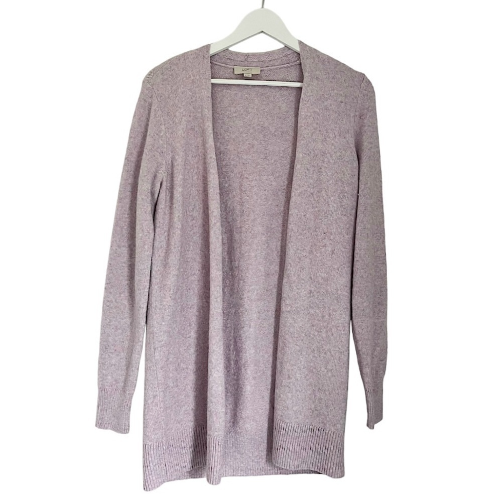 Loft Outlet Womenβs Open Front Cardigan Sweater Pink Purple Sizeβ XS